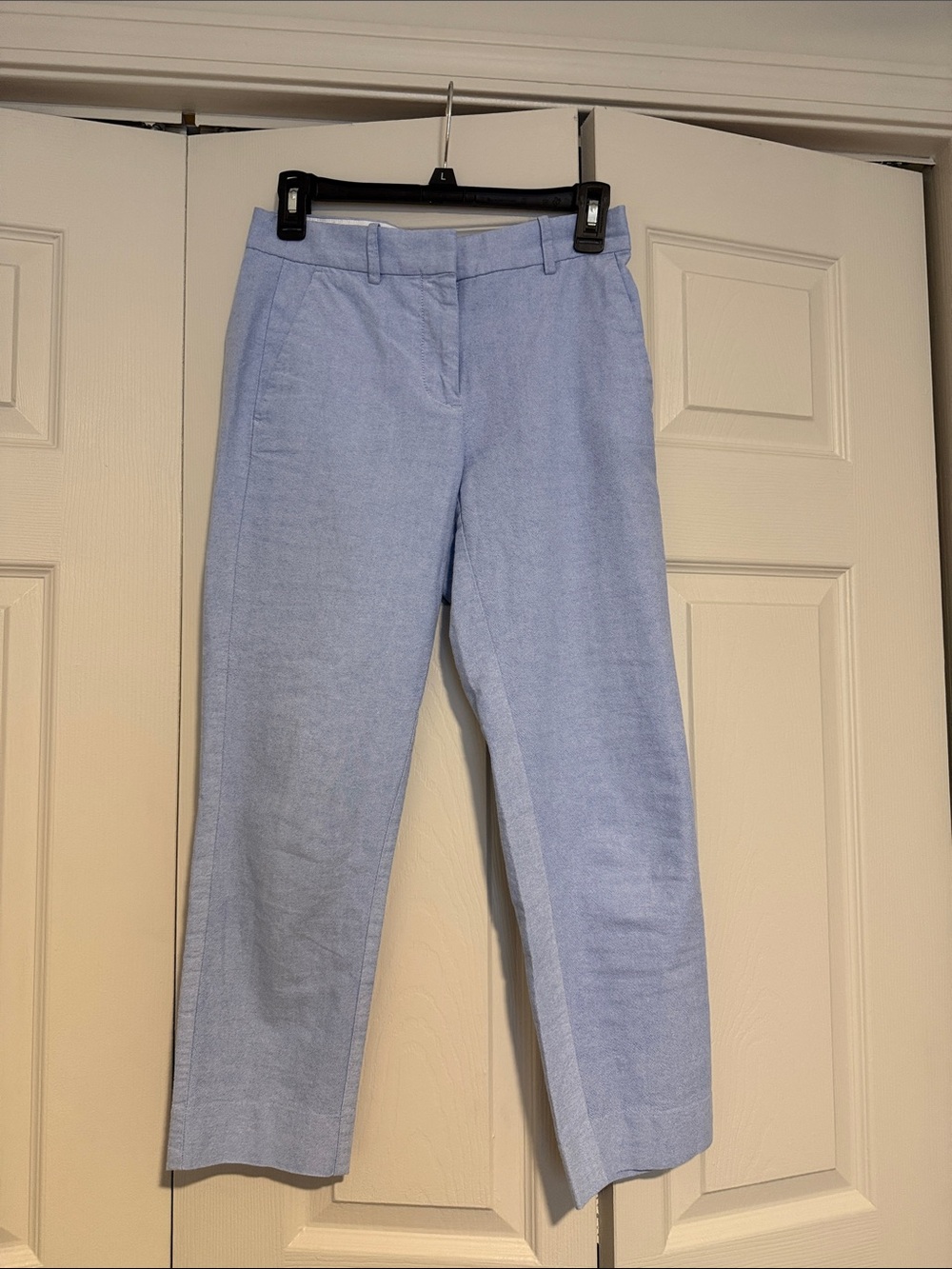 J. Crew Chambray Blue Cropped Ankle Pants